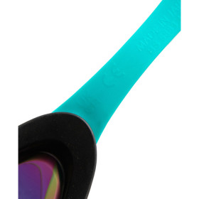 ARENA Cobra Ultra Swipe Mirror - Emerald Peacock - Lunettes Natation Bleu Verres Argent 