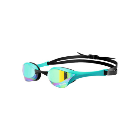 ARENA Cobra Ultra Swipe Mirror - Emerald Peacock - Lunettes Natation Bleu Verres Argent  | Les4Nages