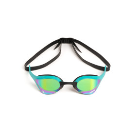 ARENA Cobra Ultra Swipe Mirror - Emerald Peacock - Lunettes Natation Bleu Verres Argent 