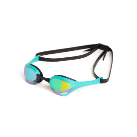 ARENA Cobra Ultra Swipe Mirror - Emerald Peacock - Lunettes Natation Bleu Verres Argent 