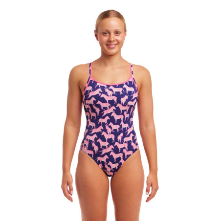 Funkita Sweet Stripes - Diamond Back - Maillot de bain Femme Natation 1 piece