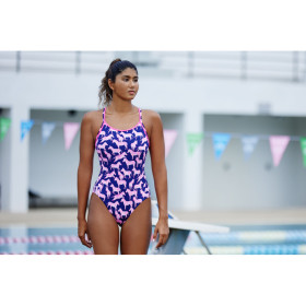 Funkita Sweet Stripes - Diamond Back - Maillot de bain Femme Natation 1 piece