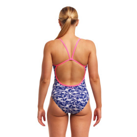 Funkita Beached Bro- Single Strap - Maillot de bain Femme Natation 1 piece