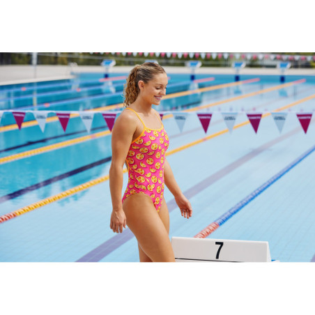 Funkita Mark Spritz - Single Strap - MMaillot de bain Femme Natation 1 piece | Les4Nages