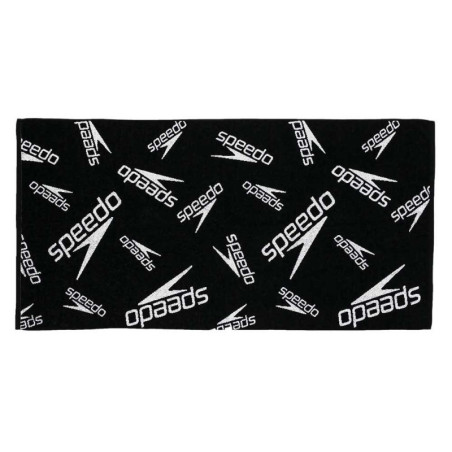 Serviette Speedo BOOM ALLOVER TOWEL - BLACK WHITE - Serviette Natation | Les4Nages