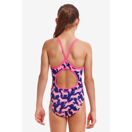 Funkita Fille (8-14 ans) Sweet Stripes- Diamond Back - Maillot de bain Natation Fille