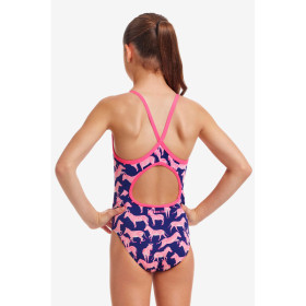 Funkita Fille (8-14 ans) Sweet Stripes- Diamond Back - Maillot de bain Natation Fille 1 piece