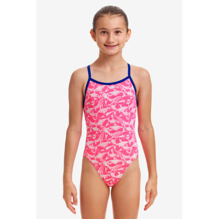 Funkita Fille (8-14 ans) Beached Bae - Single Straps - Maillot de bain Natation Fille