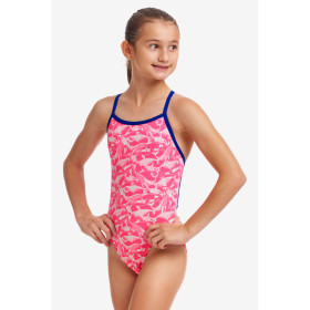 Funkita Fille (8-14 ans) Beached Bae - Single Straps - Maillot de bain Natation Fille 1 piece