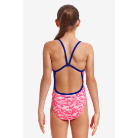 Funkita Fille (8-14 ans) Beached Bae - Single Straps - Maillot de bain Natation Fille 1 piece