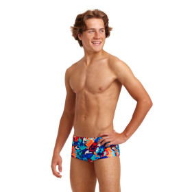 Funky Trunks Boy (8/14 ans) Saw Sea - Boxer Natation Garçon