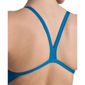 Arena TEAM SOLID Challenge Back  Blue Cosmo - Maillot de bain femme 1 pièce