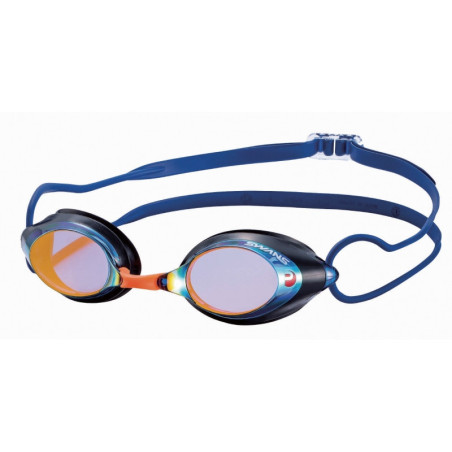 SWANS SRX Mirror Bleu Marine et Or -  Lunettes Natation