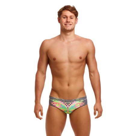 Funky Trunks Snow Flyer Brief - Maillot Natation Homme | Les4Nages