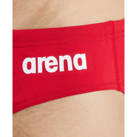 Arena Solid Team Swim Brief Red White- Maillot de bain Homme