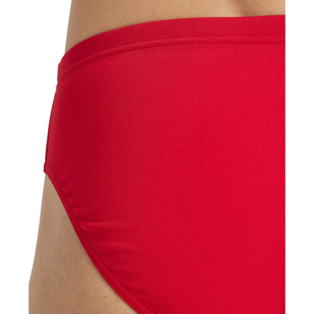 Arena Solid Team Swim Brief Red White- Maillot de bain Homme | Les4Nages