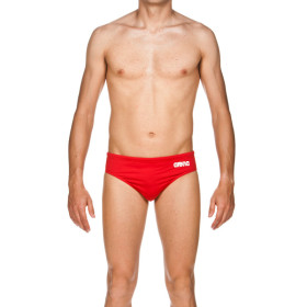 Arena Solid Team Swim Brief Red White- Maillot de bain Homme