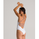 ARENA Twist Back Reversible - Navy White - Maillot de Bain Plage Femme 1 piece