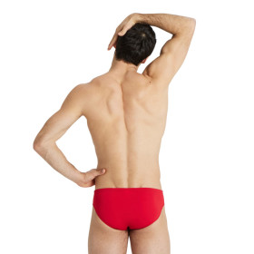 Arena Solid Team Swim Brief Red White- Maillot de bain Homme