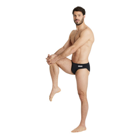 Arena Solid Team Swim Brief Black White - Maillot de bain Homme Arena Solid Team Swim Brief Black White - Maillot de bain Homme