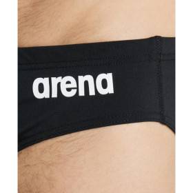 Arena Solid Team Swim Brief Black White - Maillot de bain Homme