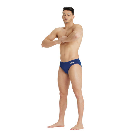 Arena Solid Team Swim Brief Navy White - Maillot de bain Homme | Les4Nages Arena Solid Team Swim Brief Navy White - Maillot de bain Homme | Les4Nages