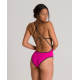 ARENA ICONS Straps - Pink Flambe - Maillot Natation Femme 1 piece