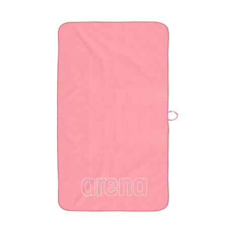 Microfibre SMART PLUS POOL TOWEL Pink White - Serviette Natation en microfibres