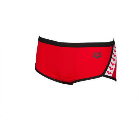 Arena Team Stripe Red Black - Low Waist Short - Boxer Natation Homme | Les4Nages