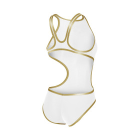 ARENA One Biglogo - White Gold R  - Maillot Natation Femme 1 piece