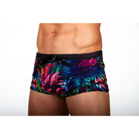 ZEROD DRAGSHORTS Tropadelic Black - Drag Suit Natation Homme