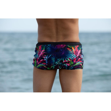 ZEROD DRAGSHORTS Tropadelic Black - Drag Suit Natation Homme | Les4Nages