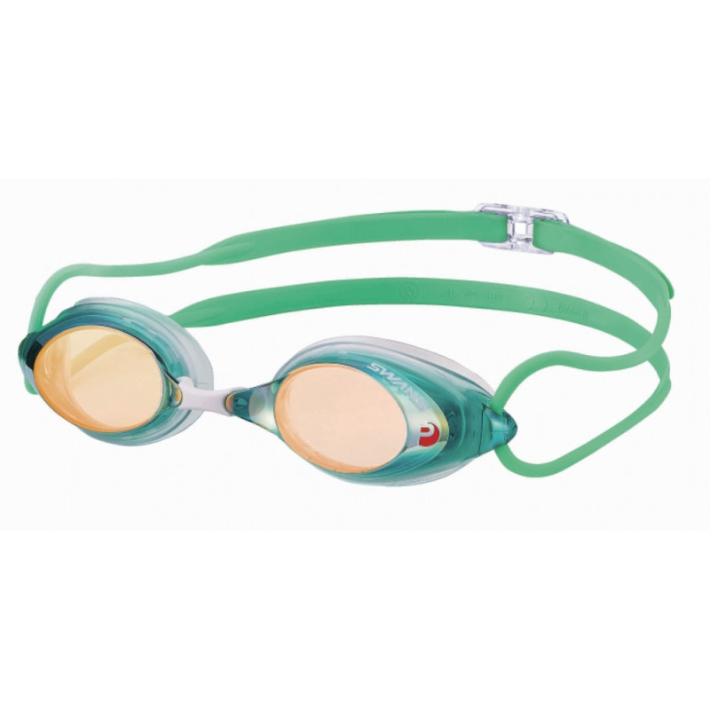 SWANS SRX Mirror  Vert  -  Lunettes Natation