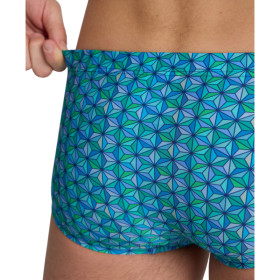 ARENA STARFISH Low Waist short Turquoise Multi   - Boxer  Natation Homme