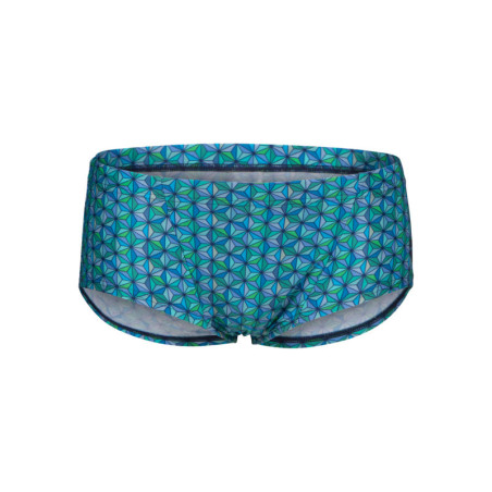 ARENA STARFISH Low Waist short Turquoise Multi - Boxer Natation Homme | Les4Nages