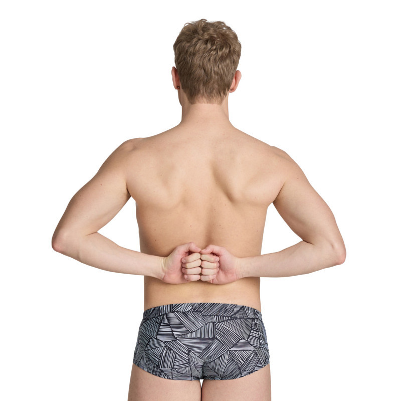 ARENA OVERVIEW Low Waist short White Multi   - Boxer  Natation Homme