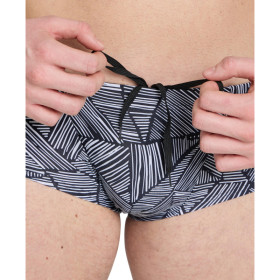 ARENA OVERVIEW Low Waist short White Multi - Boxer  Natation Homme