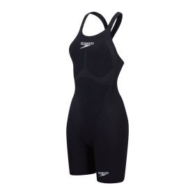 SPEEDO FastSkin LZR PURE VALOR 2.0 OpenBack Kneeskin Dos Ouvert - Black - Combinaison Natation Competition Femme