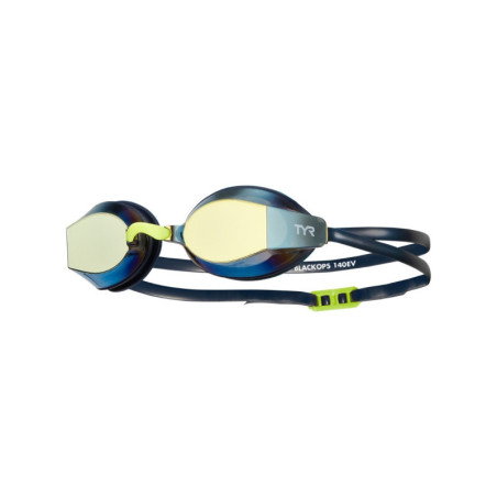 TYR BLACKOPS 140 EV RACING MIRRORED Gold Navy  - Lunettes Natation