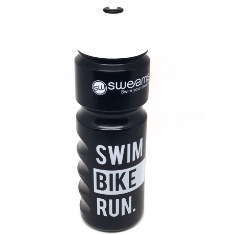 Bidon SWEAMS Swim Bike Run - 750ml - Black White