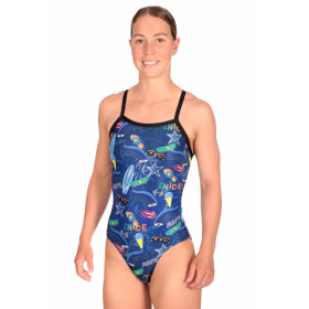 MAKO Venice Night  - Dos Nereid - Maillot Femme Natation