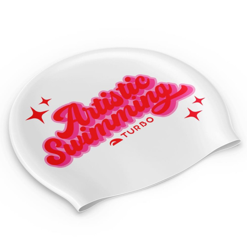 Turbo Silicone ARTISTIC SWIMMING WHITE - Bonnet Natation