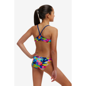 Funkita (6-14 ans) On The Grid Racerback 2 pieces - Maillot de bain Natation Fille 2 pieces