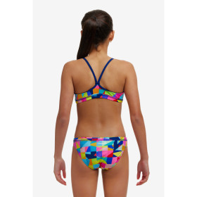 Funkita (6-14 ans) On The Grid Racerback 2 pieces - Maillot de bain Natation Fille 2 pieces