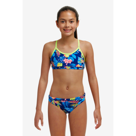 Funkita (6-14 ans) In Bloom Racerback 2 pieces - Maillot de bain Natation Fille 2 pieces | Les4Nages