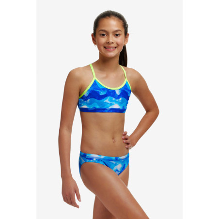 Funkita (6-14 ans) Racerback Dive In 2 pieces - Maillot de bain Natation Fille 2 pieces | Les4Nages