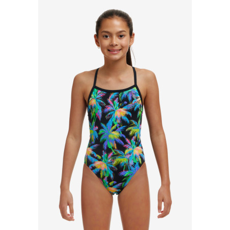 FUNKITA (6-14ans) Paradise Please Girl Single Strap - Maillot de bain Natation Fille 1 piece | Les4Nages