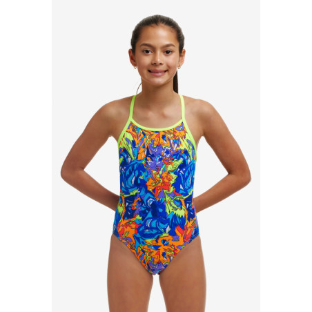 FUNKITA (6-14ans) Mixed Mess Girl Diamond Back - Maillot Fille 1 piece