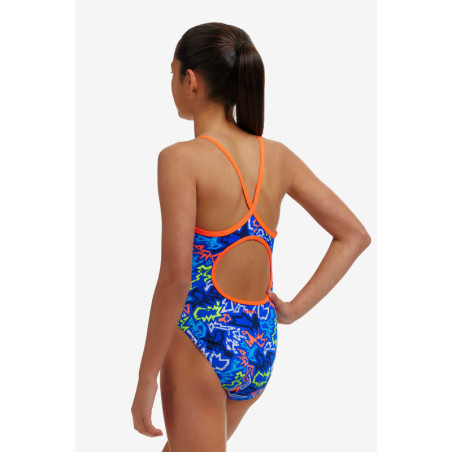 FUNKITA (6-14ans) Broken Hearts Girl Diamond Back - Maillot Fille 1 piece