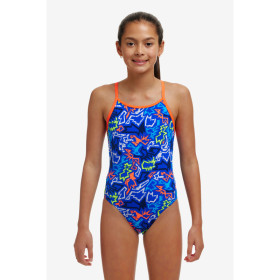 FUNKITA (6-14ans) Broken Hearts Girl Diamond Back - Maillot de bain Natation Fille 1 piece